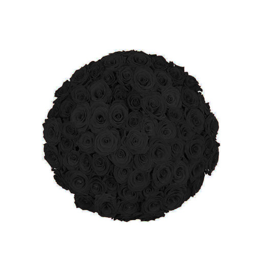 Black long stem rose bouquet arranged for luxury same-day flower delivery nationwide