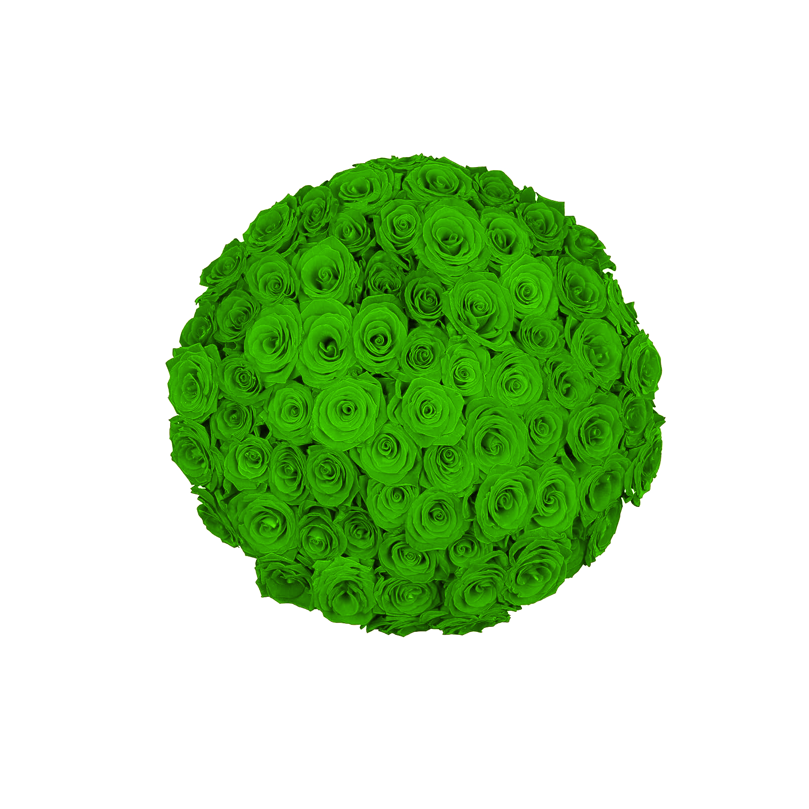 Green long stem rose bouquet arranged for same-day flower delivery and nationwide shipping